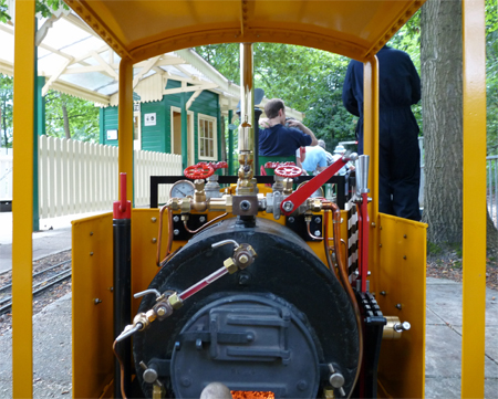 Looking through the cab of the Stafford