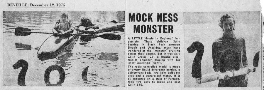 Radio controlled Loch Ness Monster