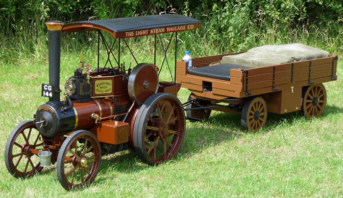 4" scale Tasker A2 model steam traction engine