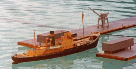 Radio controlled model of a Whale Catcher